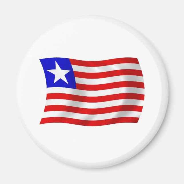 Imán de la bandera de Liberia (Frente)