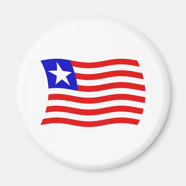 Imán de la bandera de Liberia (Frente)