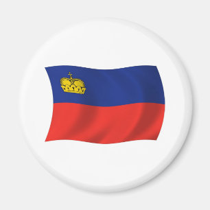 Imán de la bandera de Liechtenstein