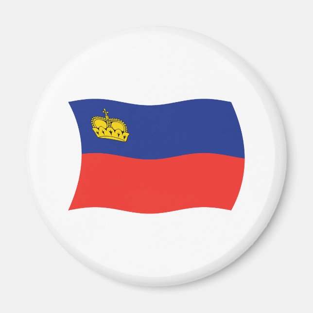 Imán de la bandera de Liechtenstein (Frente)