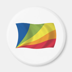 Imán de la bandera de Lingua Franca Nova