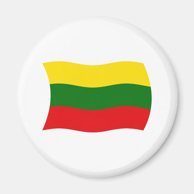 Imán de la Bandera de Lituania (Frente)