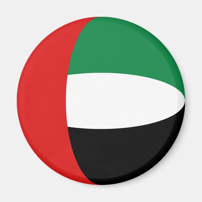 Imán de la bandera de los Emiratos Árabes Unidos (Frente)