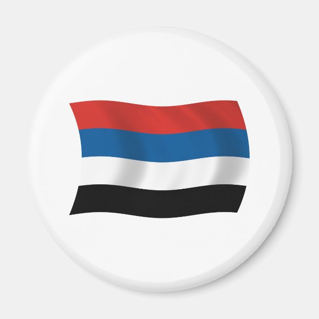 Imán de la Bandera de los Pueblos Indígenas de Col (Frente)
