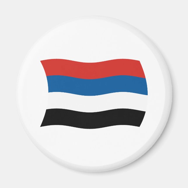 Imán de la Bandera de los Pueblos Indígenas de Col (Frente)