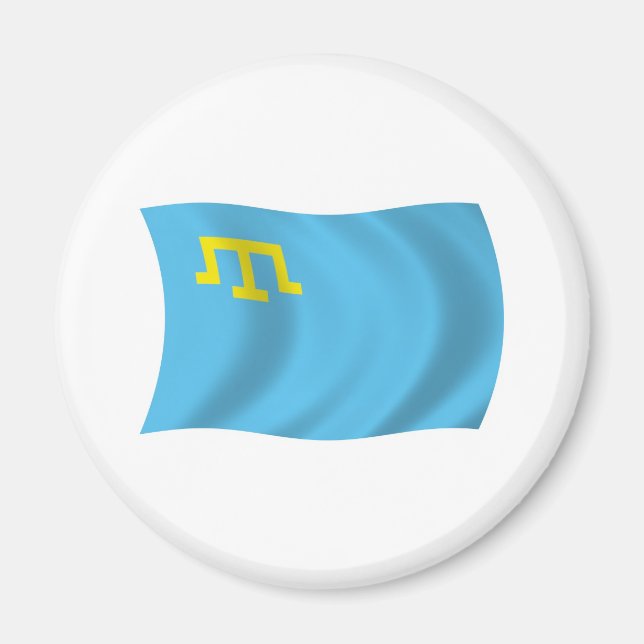 Imán de la bandera de los tártaros de Crimea (Frente)