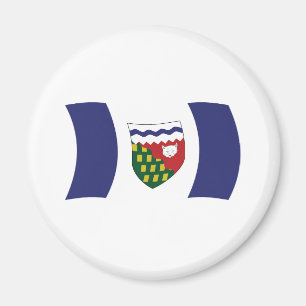 Imán de la bandera de los Territorios del Noroeste