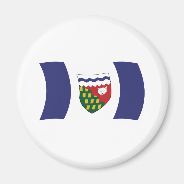 Imán de la bandera de los Territorios del Noroeste (Frente)