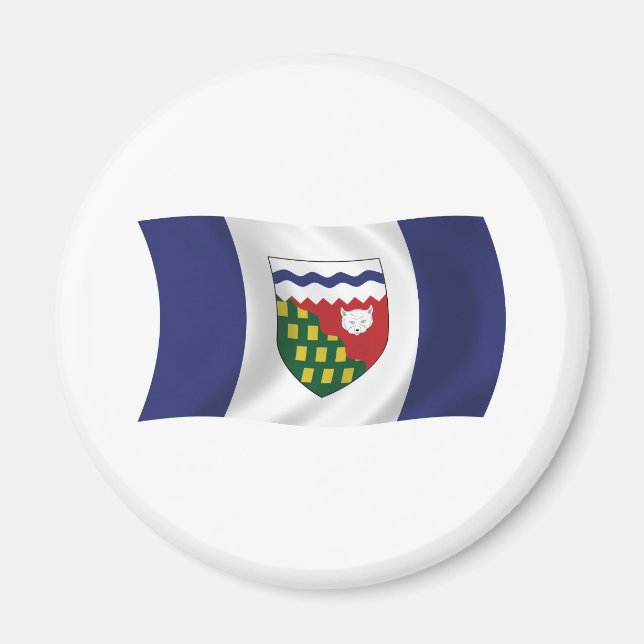 Imán de la bandera de los Territorios del Noroeste (Frente)