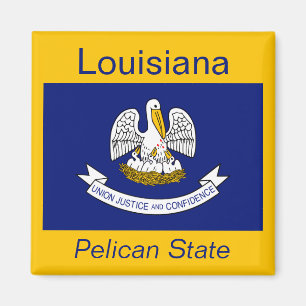Imán de la bandera de Luisiana