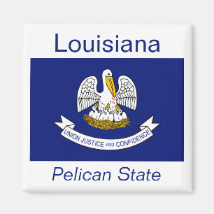Imán de la bandera de Luisiana