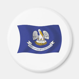 Imán de la bandera de Luisiana
