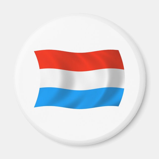 Imán de la bandera de Luxemburgo (Frente)