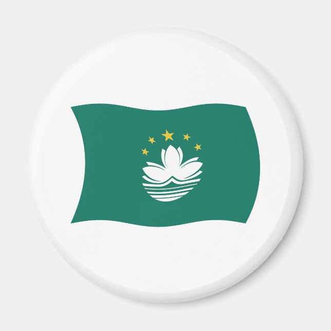 Imán de la bandera de Macao (Frente)