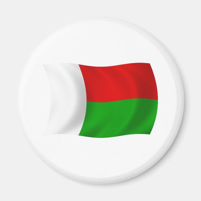 Imán de la bandera de Madagascar (Frente)