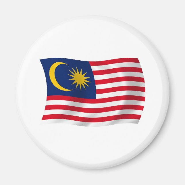 Imán de la bandera de Malasia (Frente)