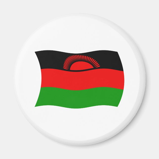 Imán de la bandera de Malawi (Frente)