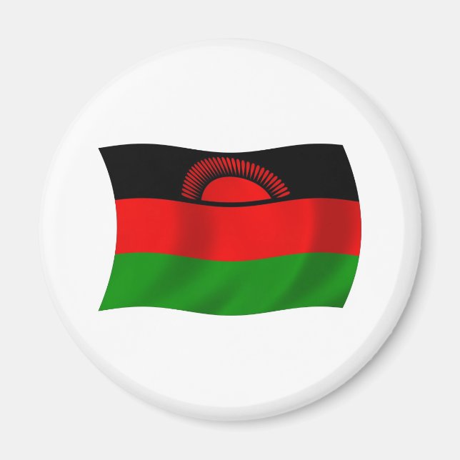 Imán de la bandera de Malawi (Frente)