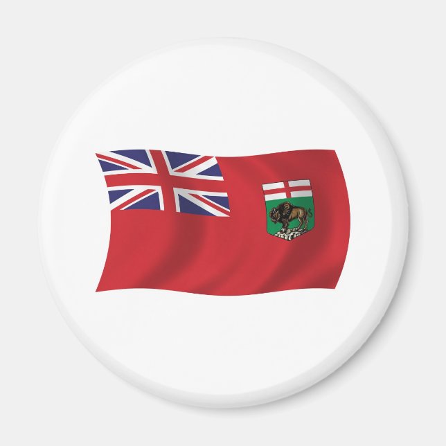 Imán de la bandera de Manitoba (Frente)