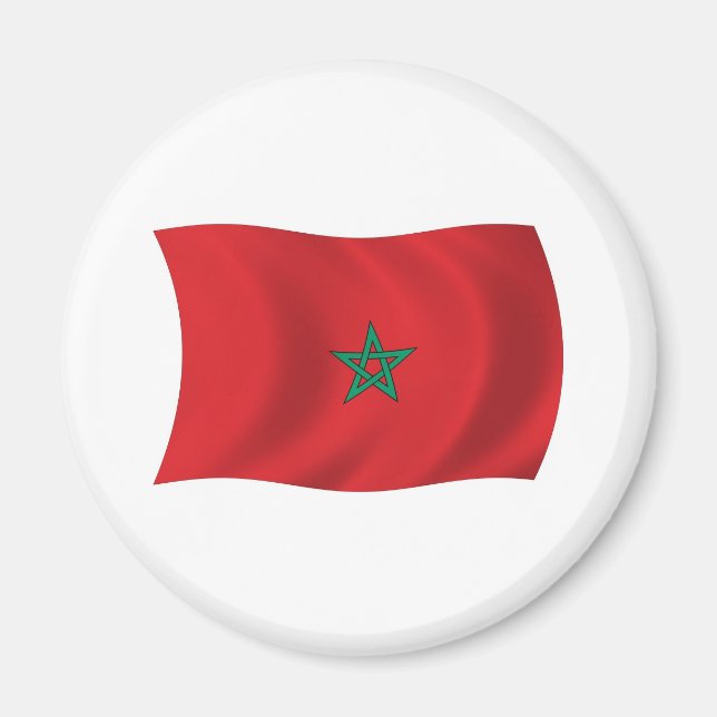 Imán de la bandera de Marruecos (Frente)