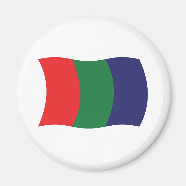 Imán de la bandera de Marte (Frente)