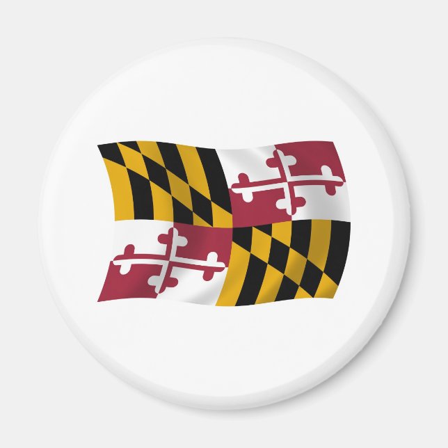 Imán de la bandera de Maryland (Frente)