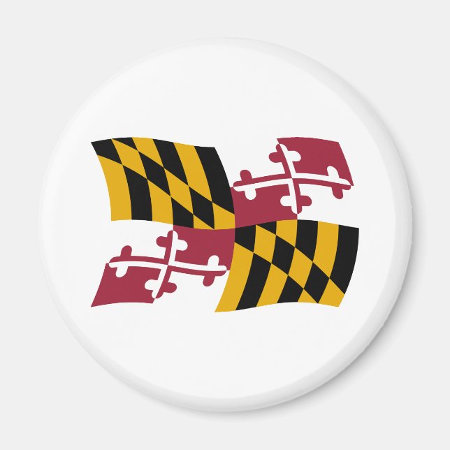Imán de la bandera de Maryland (Frente)
