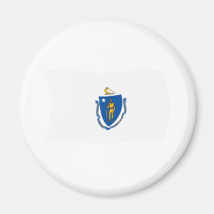 Imán de la bandera de Massachusetts
