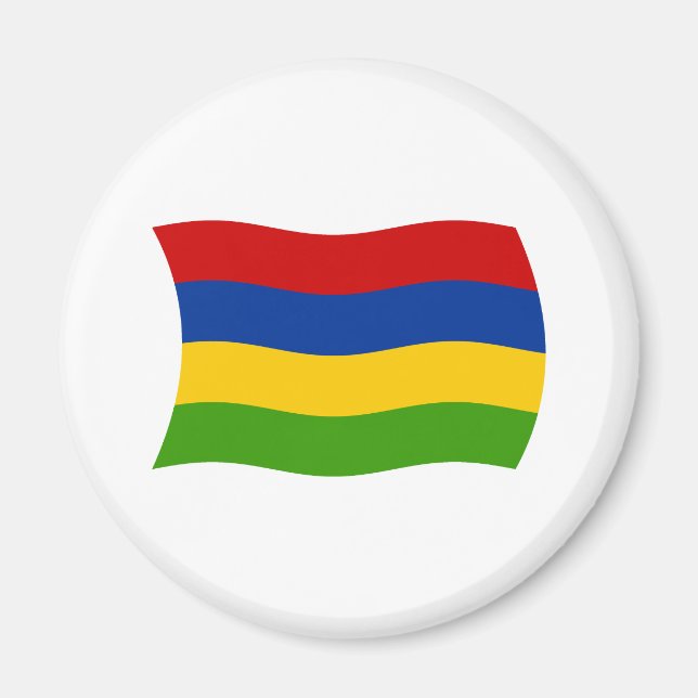 Imán de la bandera de Mauricio (Frente)