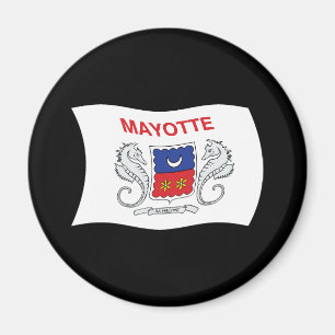 Imán de la bandera de Mayotte