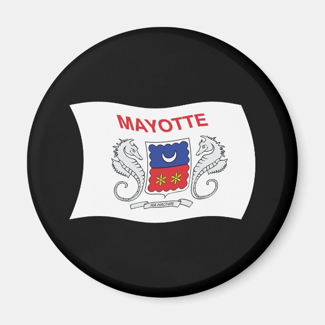 Imán de la bandera de Mayotte (Frente)