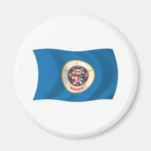 Imán de la bandera de Minnesota
