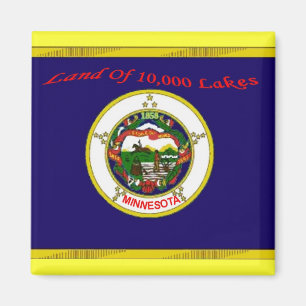 Imán de la bandera de Minnesota