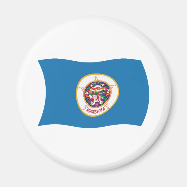 Imán de la Bandera de Minnesota (Frente)