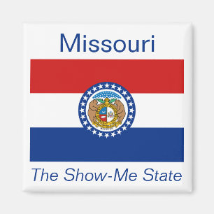 Imán de la bandera de Missouri