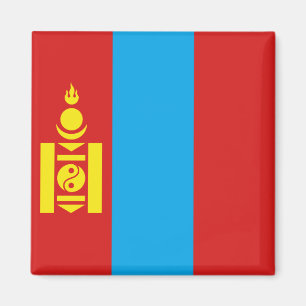 Imán de la bandera de Mongolia