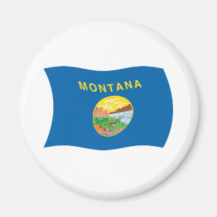 Imán de la bandera de Montana