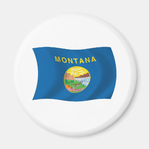 Imán de la bandera de Montana