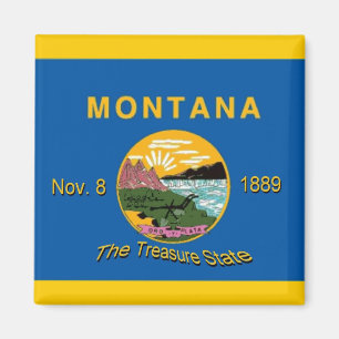 Imán de la bandera de Montana