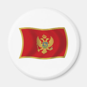 Imán de la bandera de Montenegro