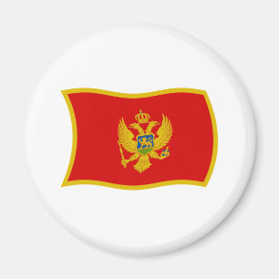 Imán de la bandera de Montenegro