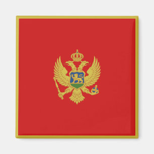 Imán de la bandera de Montenegro