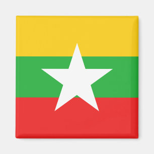 Imán de la bandera de Myanmar