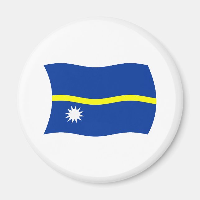 Imán de la bandera de Nauru (Frente)