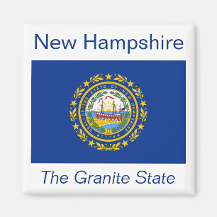 Imán de la bandera de New Hampshire
