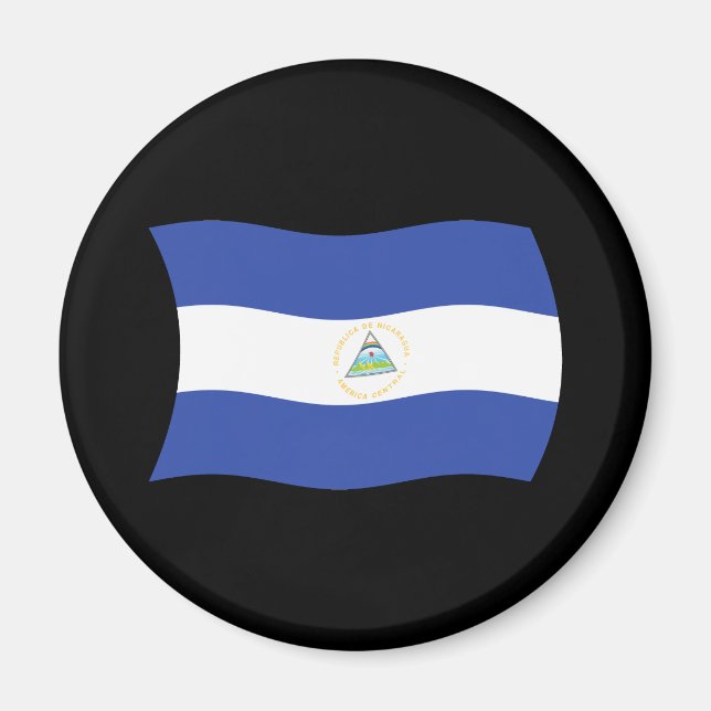 Imán de la Bandera de Nicaragua (Frente)