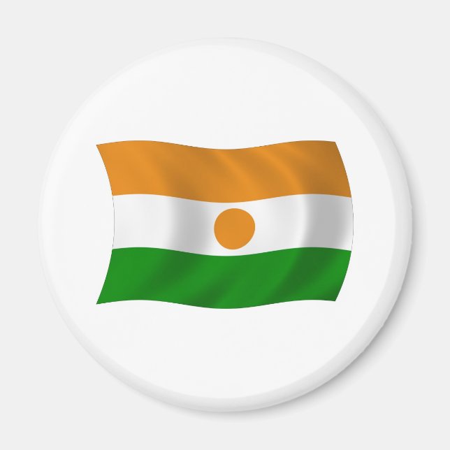 Imán de la bandera de Níger (Frente)