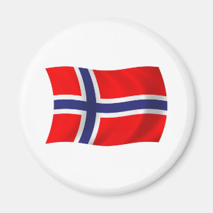 Imán de la bandera de Noruega