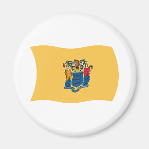 Imán de la bandera de Nueva Jersey