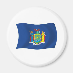 Imán de la bandera de Nueva York